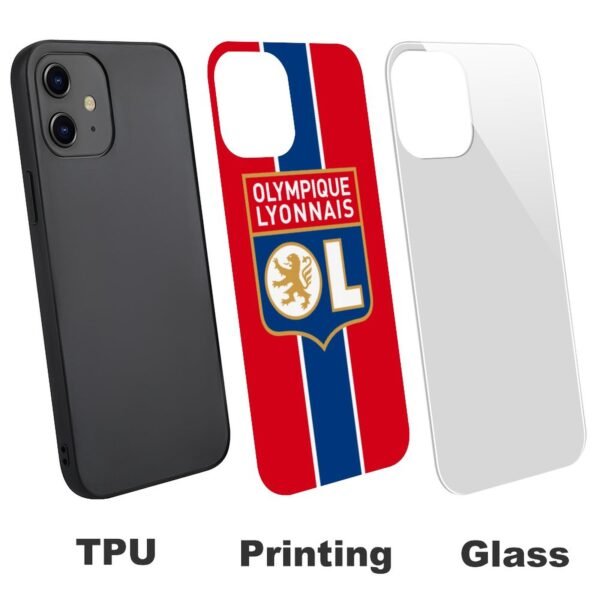 Olympique Lyonnais Stoßfest Glaskasten Handyhüllen & Cover Für IPhone 12