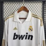 Real Madrid Retro Langarm Home Trikot 2011-2012 - Weiß