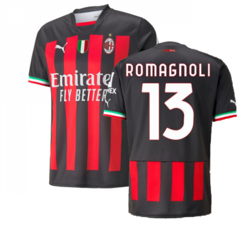 AC Mailand Alessio Romagnoli 13 Home Trikot 2022-2023