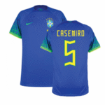 Brasilien Casemiro 5 Away Trikot WM 2022