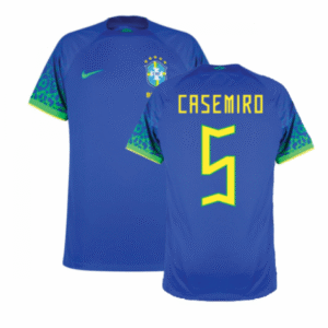 Brasilien Casemiro 5 Away Trikot WM 2022