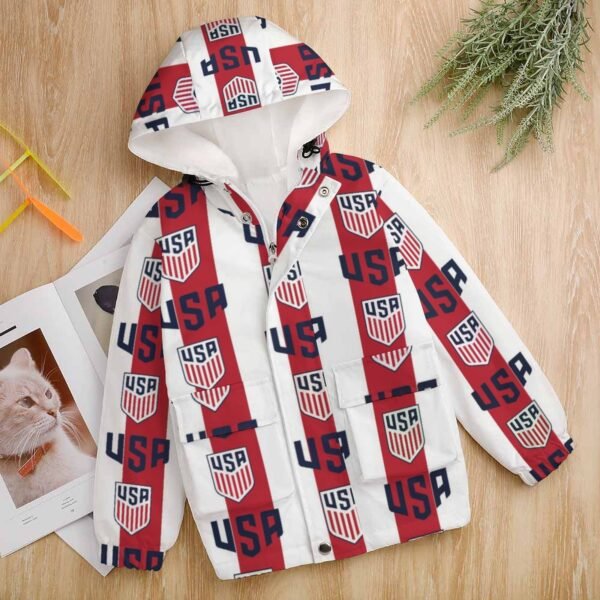 Vereinigten Staaten Kinder Winddicht Outdoorjacke Mit Kapuze Sweatjacke Windbreaker