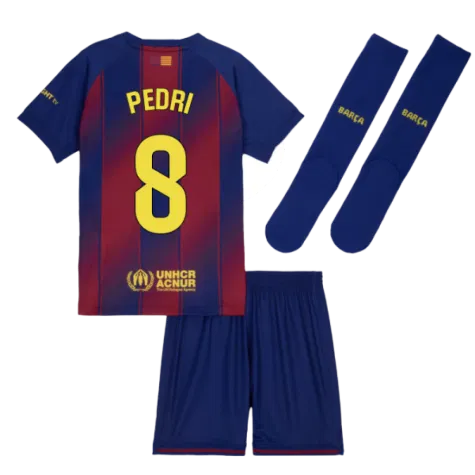 FC Barcelona Pedri 8 Heimtrikot Kinder 2025-2026