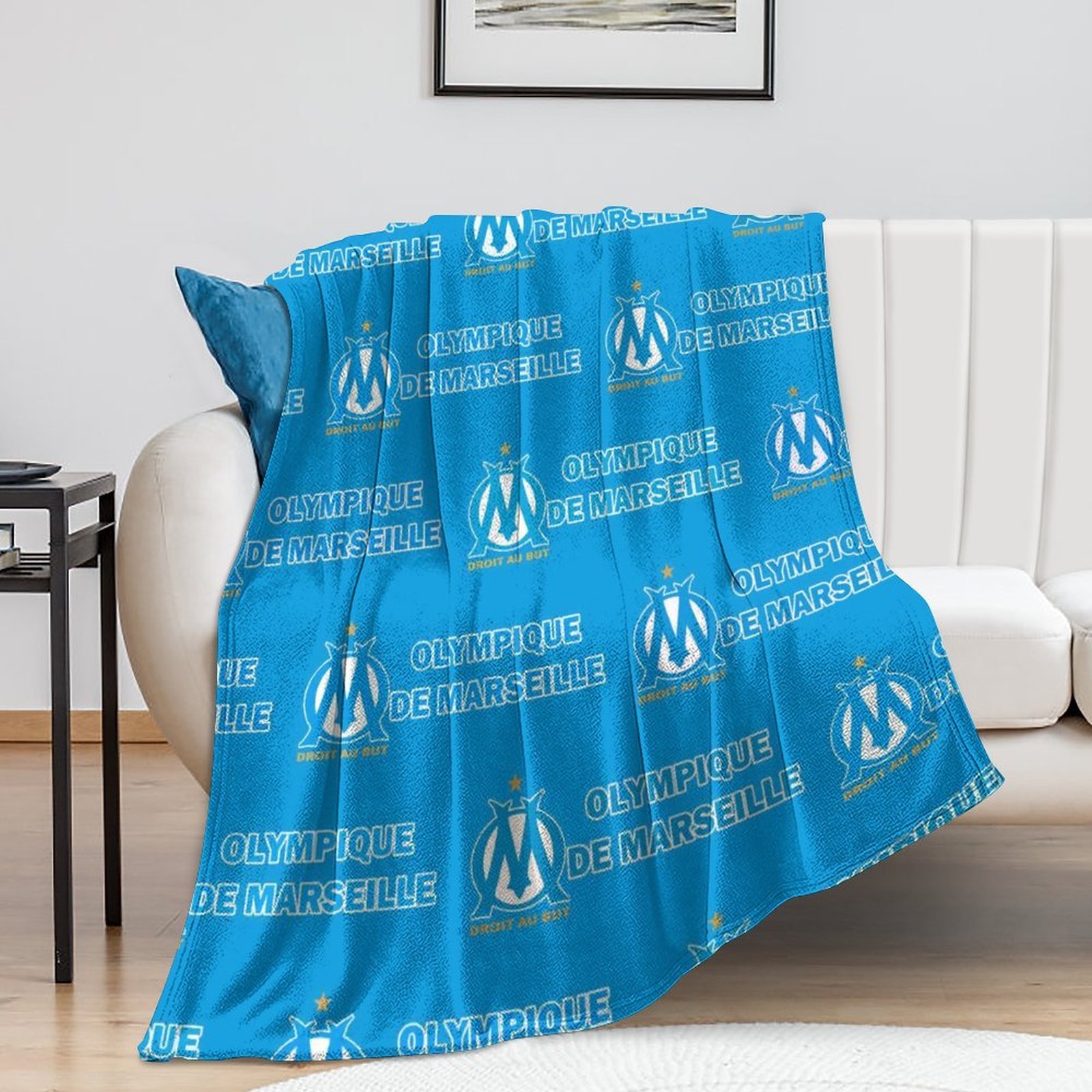 Olympique De Marseille Decken, Superweiche Decken, Verschiedene Größen Von Decken Olympique De Marseille Decken, Superweiche Decken, Verschiedene Größen Von Decken