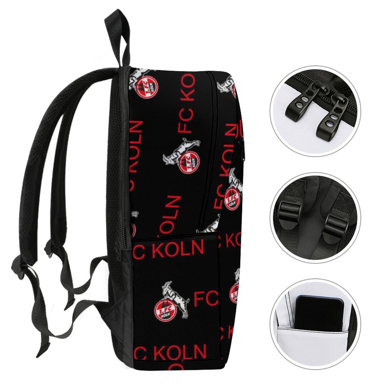 FC Köln Unisex Backpack Rucksack Outdoor Wanderrucksack FC Köln Unisex Backpack Rucksack Outdoor Wanderrucksack