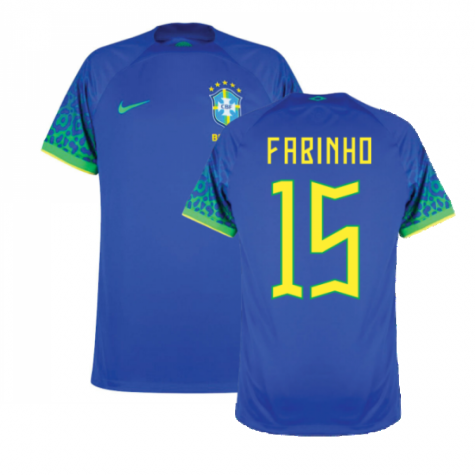 Brasilien Fabinho 15 Away Trikot WM 2022 Brasilien Fabinho 15 Away Trikot WM 2022