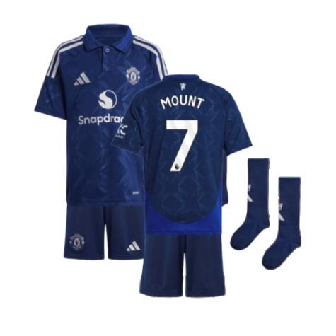 Manchester United Mason Mount 7 Auswärtstrikot Kinder Mini Kit 2024-2025