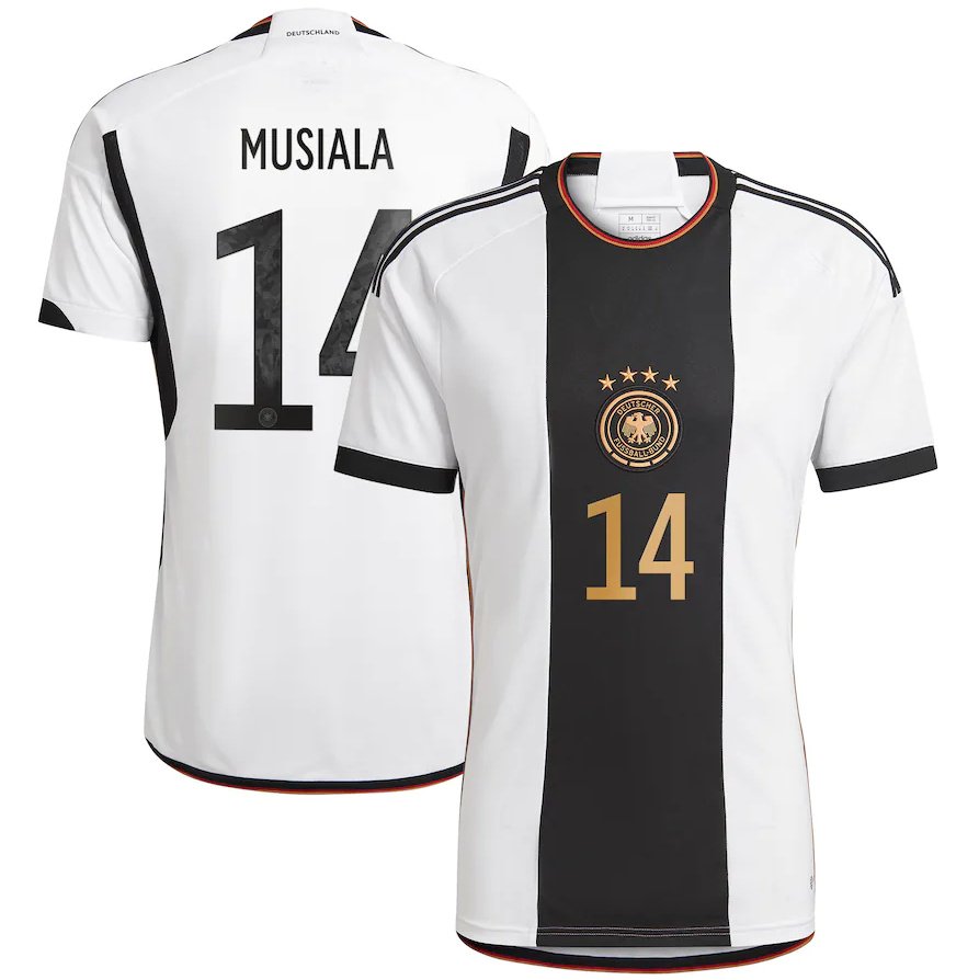 Deutschland Jamal Musiala 14 Home Trikot WM 2022 Deutschland Jamal Musiala 14 Home Trikot WM 2022