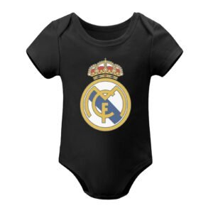 Real Madrid Baby Bodysuit Strampler Schlafanzug Mit Kurzen Ärmeln