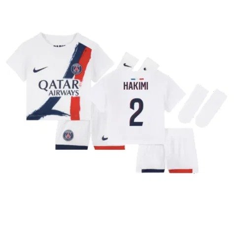 PSG Achraf Hakimi 2 Auswärtstrikot Kinder Mini Kit 2024-2025