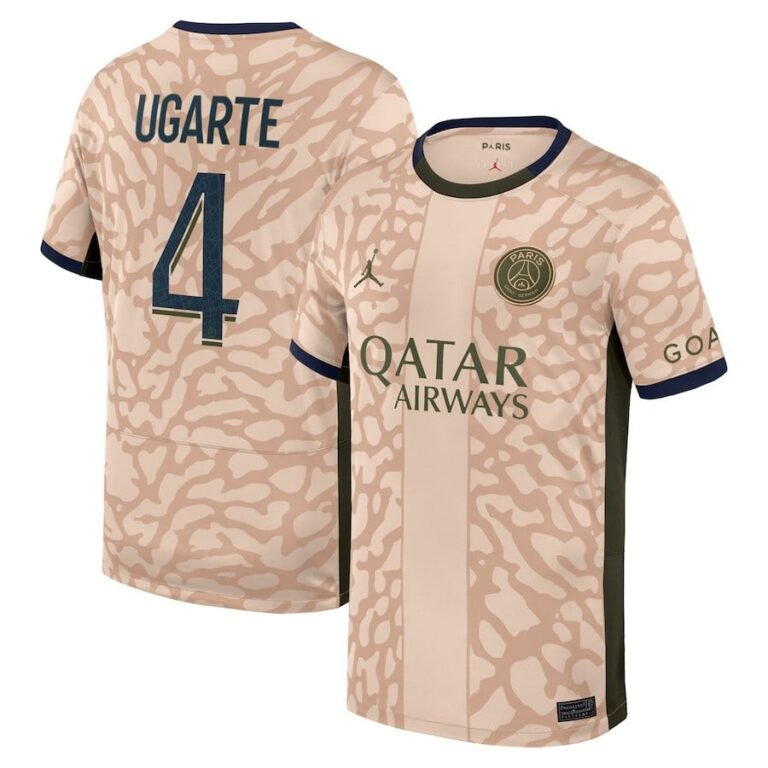 Paris Saint-Germain Manuel Ugarte 4 Fourth Trikot 2023-2024