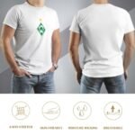 Werder Bremen Core Stretch Slim Cneck Gildan Tee T-Shirt Herren