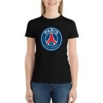Paris Saint-Germain Damen Kurzarm Rundhals T-Shirt Casual Sommer Tops