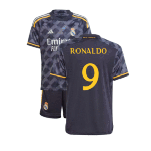 Real Madrid Ronaldo 9 Auswärtstrikot Kinder Mini Kit 2023-2024