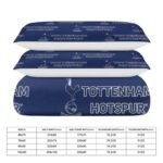 Tottenham Hotspur Bettwäscheset 3 Stück Kinder Erwachsene Steppdeckenbezug Steppdeckenbezug Multi Size Laken Set