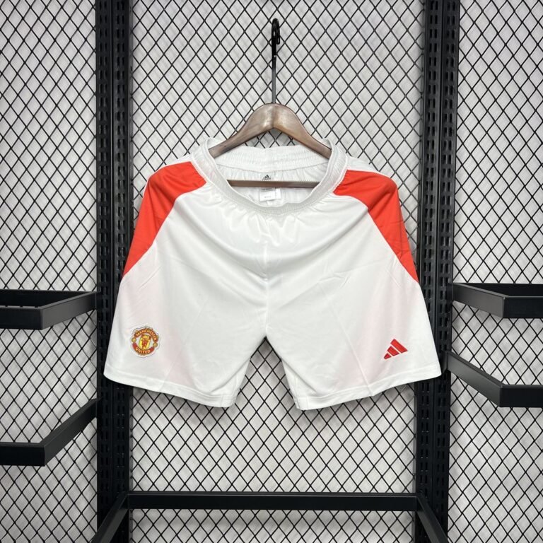 Manchester United Home Short 2024-2025 - Weiß