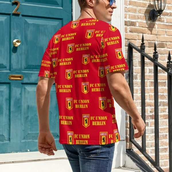FC Union Berlin Unisex 3D Vollständig Druck Kurzarm T-Shirts Beiläufige Tee Tops