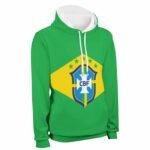 Brasilien Kapuzenpulli Mit Fleece Für Männer Und Frauen