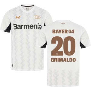 Bayer Leverkusen Alejandro Grimaldo 20 Away Trikot 2024-2025