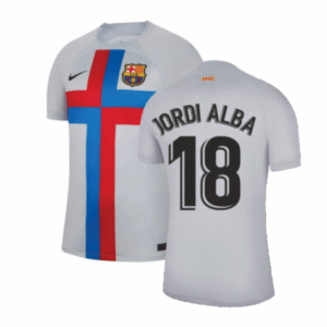 FC Barcelona Jordi Alba 18 UCL Third Trikot 2022-2023