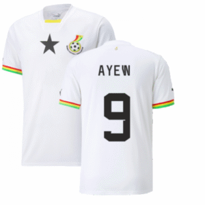 Ghana Jordan Ayew 9 Home Trikot WM 2022