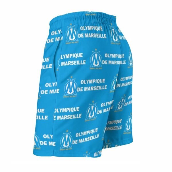Olympique De Marseille Herren Badehose Schnelltrocknende Strandshorts Mit Tasche Kordelzug Shorts