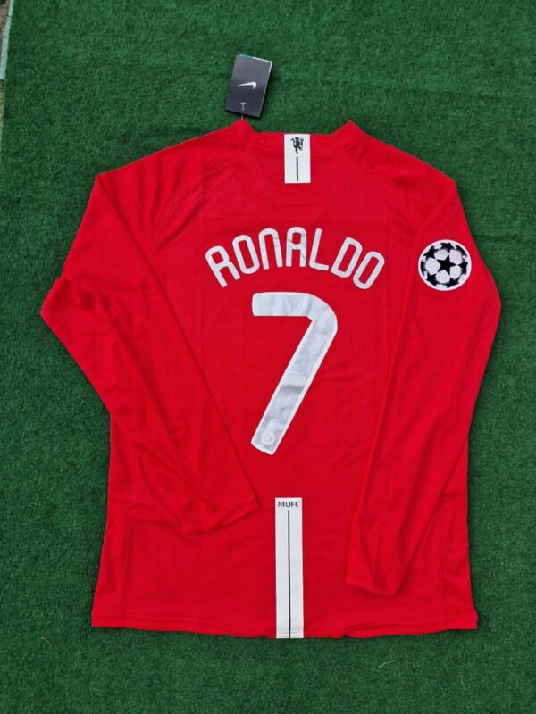 Manchester United Cristiano Ronaldo 7 Retro Langarm Home Trikot 2007-2008