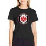 Eintracht Frankfurt Damen Kurzarm Rundhals T-Shirt Casual Sommer Tops