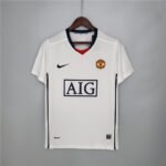 Manchester United Retro Away Trikot 2008-2009 - Weiß