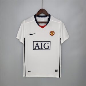 Manchester United Retro Away Trikot 2008-2009 - Weiß