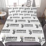 Juventus FC Bettwäscheset 3 Stück Kinder Erwachsene Steppdeckenbezug Steppdeckenbezug Multi Size Laken Set
