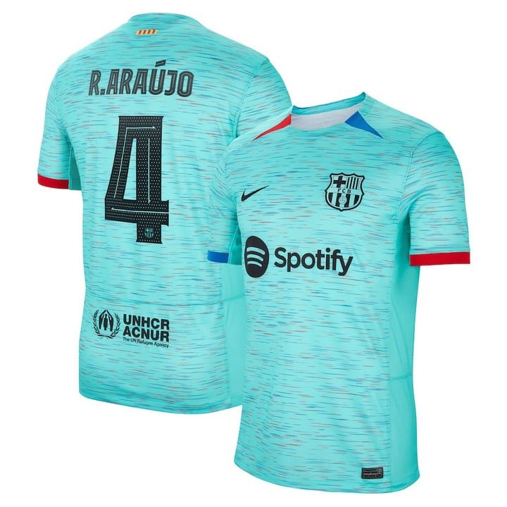 FC Barcelona Ronald Araujo 4 Third Trikot 2023-2024