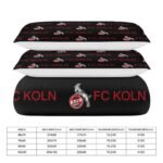 FC Köln Bettwäscheset 3 Stück Kinder Erwachsene Steppdeckenbezug Steppdeckenbezug Multi Size Laken Set