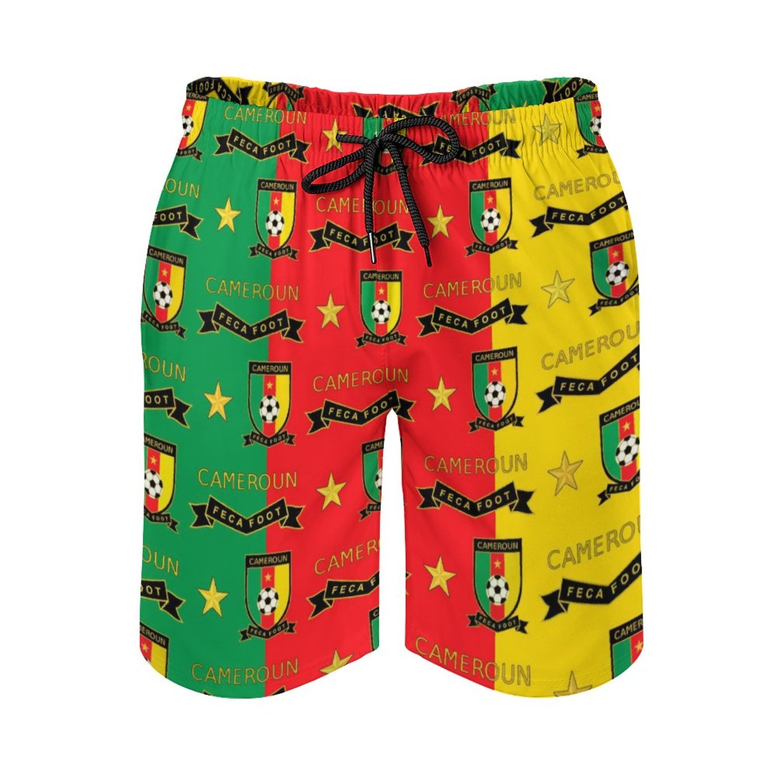 Kamerun Herren Badehose Schnelltrocknende Strandshorts Mit Tasche Kordelzug Shorts Kamerun Herren Badehose Schnelltrocknende Strandshorts Mit Tasche Kordelzug Shorts