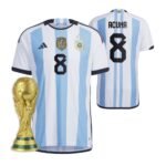 Argentinien Marcos Acuna 8 Home Trikot WM 2022 Meister ( Mit Patch )