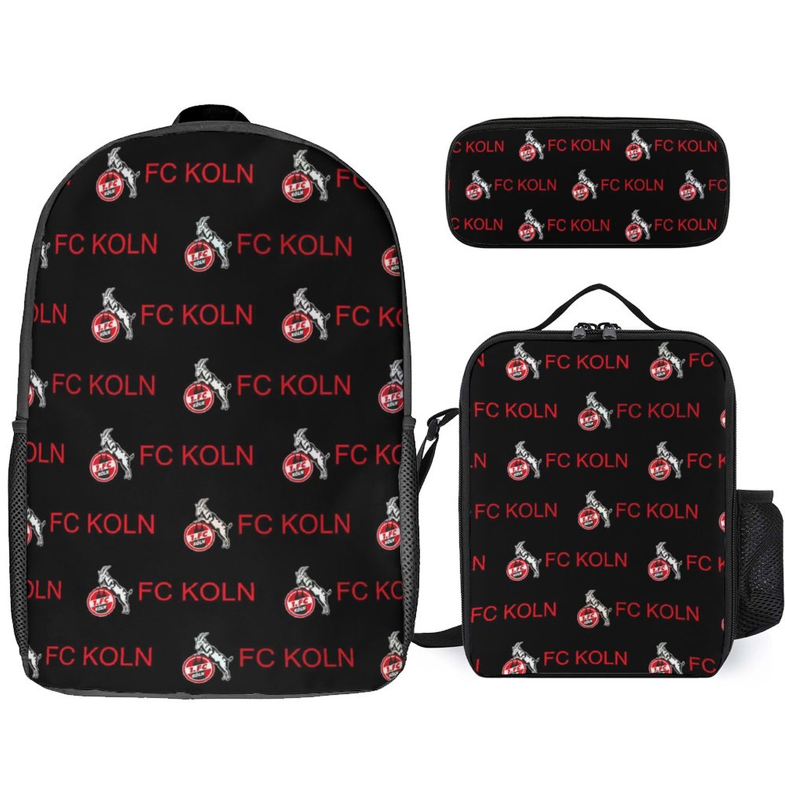 FC Köln Student Schulranzen Lunchbag Stifttasche Kombination FC Köln Student Schulranzen Lunchbag Stifttasche Kombination