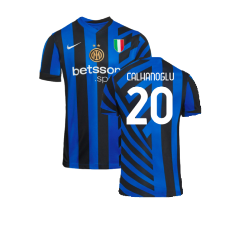 Inter Mailand Hakan Calhanoglu 20 Home Trikot 2024-2025 Inter Mailand Hakan Calhanoglu 20 Home Trikot 2024-2025