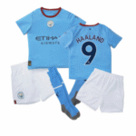 Man City Erling Haaland 9 Heimtrikot Kinder Mini Kit 2022-2023