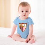 Sevilla FC Baby Bodysuit Strampler Schlafanzug Mit Kurzen Ärmeln