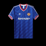 Manchester United Retro Third Trikot 1986-1988 - Blau