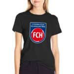 FC Heidenheim Damen Kurzarm Rundhals T-Shirt Casual Sommer Tops