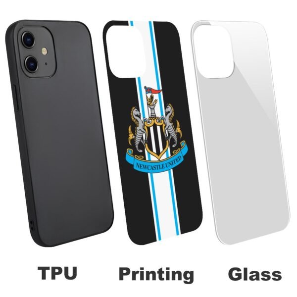 Newcastle United Stoßfest Glaskasten Handyhüllen & Cover Für IPhone 12