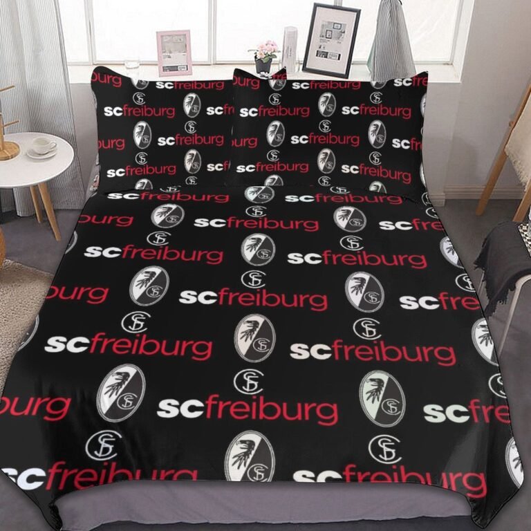 SC Freiburg Bettwäscheset 3 Stück Kinder Erwachsene Steppdeckenbezug Steppdeckenbezug Multi Size Laken Set