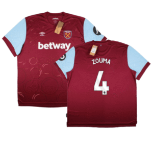 West Ham United Kurt Zouma 4 Home Trikot 2023-2024