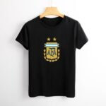 Argentinien Damen Kurzarm Rundhals T-Shirt Casual Sommer Tops