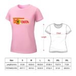 FC Union Berlin Damen Kurzarm Rundhals T-Shirt Casual Sommer Tops