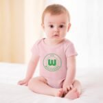 VfL Wolfsburg Baby Bodysuit Strampler Schlafanzug Mit Kurzen Ärmeln