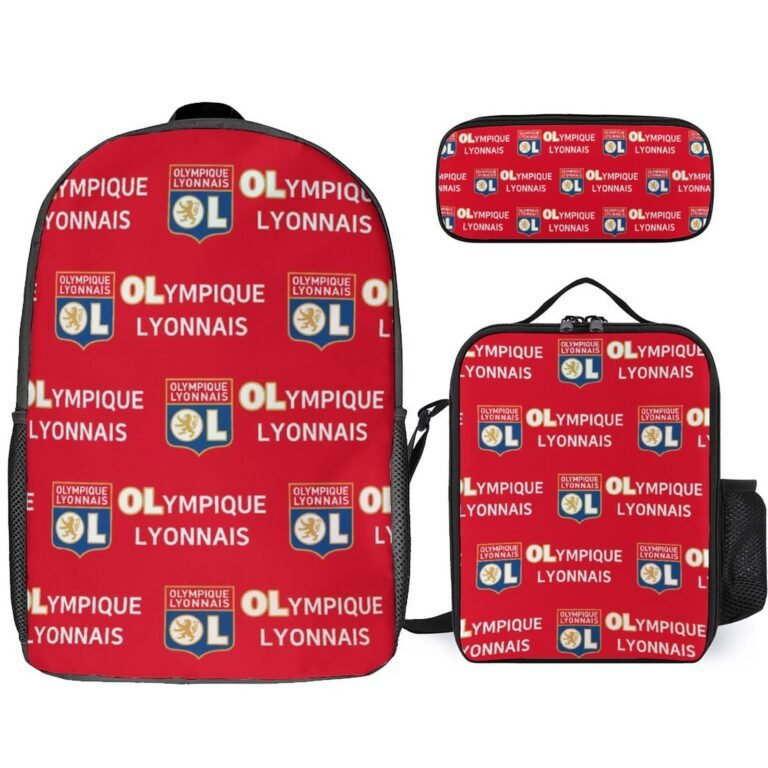 Olympique Lyonnais Student Schulranzen Lunchbag Stifttasche Kombination