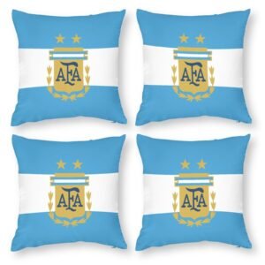 Argentinien Dekorative 4er Set Kissenbezüge Kissenhülle Sofakissen Bezug