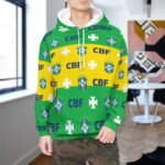 Brasilien Kapuzenpulli Mit Fleece Für Männer Und Frauen